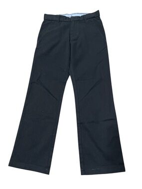 GAP Kids Black Twill Straight-Leg Dress Pants